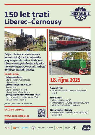 nostalgie ČD 150 let