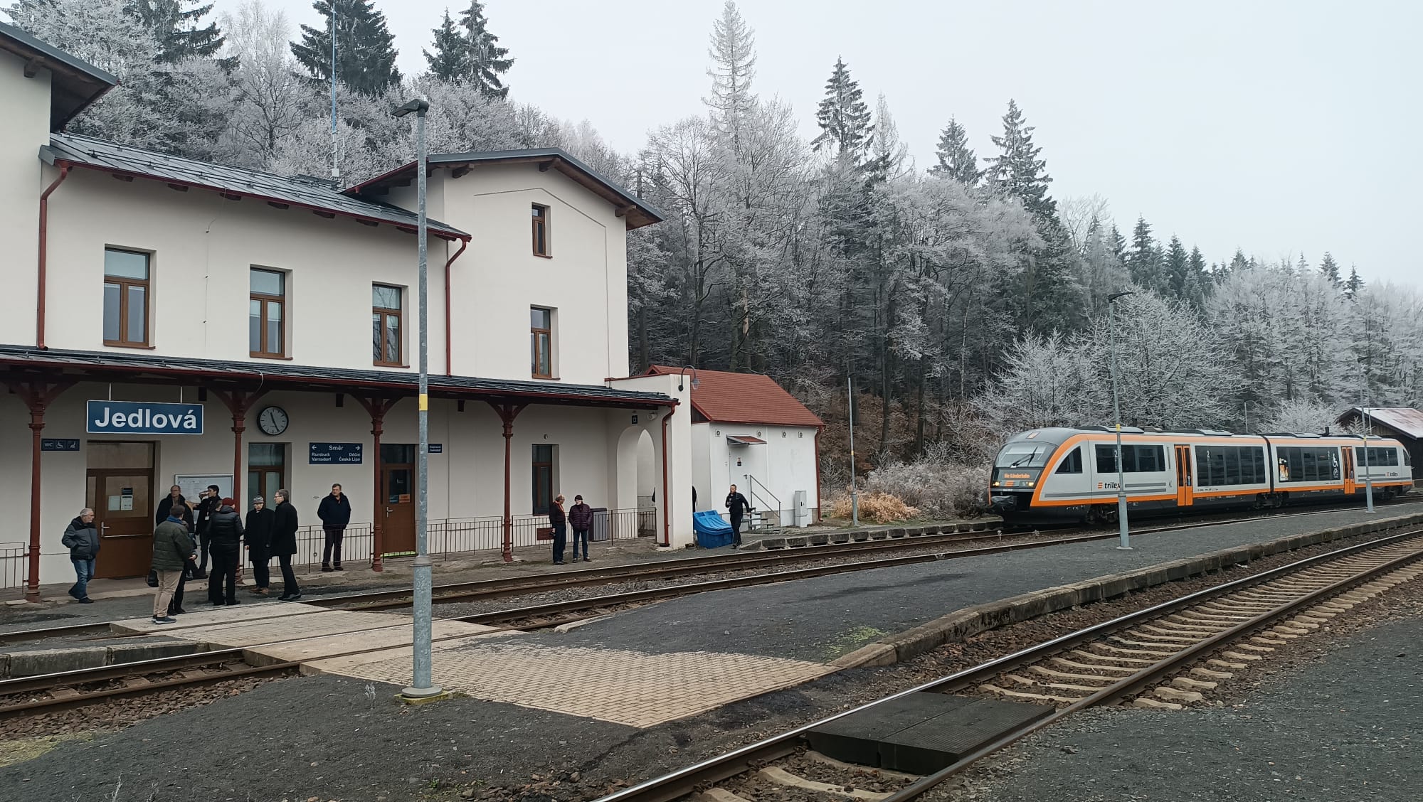 Jedlová a Nová Huť na běžkách.