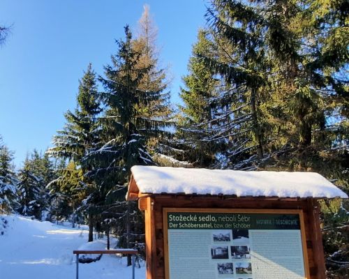 Jedlová a Nová Huť na běžkách.