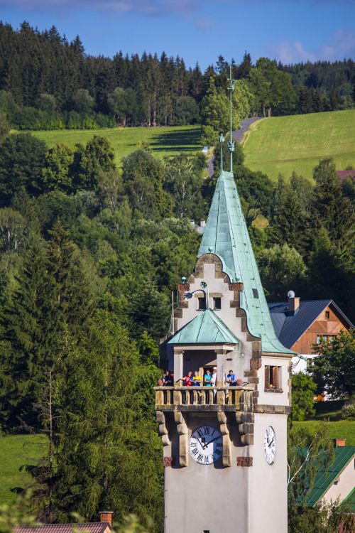 Rozhledna radniční věže v Rokytnici nad Jizerou