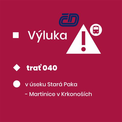 Výluky České dráhy