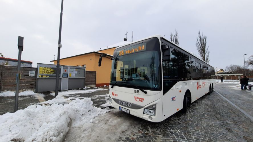 Mnichovo Hradiště - terminál - BUS zastávka detail 20211210
