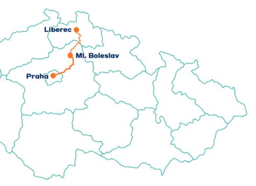 Spuštění informací na webu Správy železnic  o rychlé železnici z Liberce do Prahy