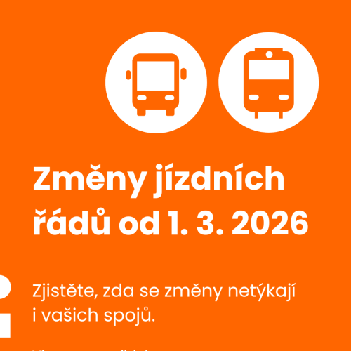 Změny v jízdních řádech od 1. 3. 2026