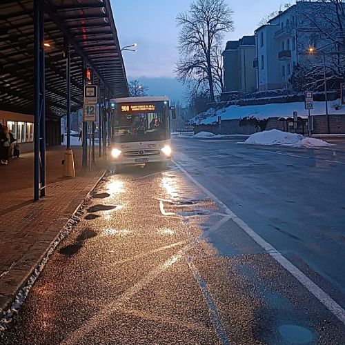 Návaznosti linek 900 a 960 v Jablonci nad Nisou