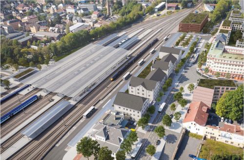 Vítězný návrh terminálu v Liberci propojuje vlaky s autobusy