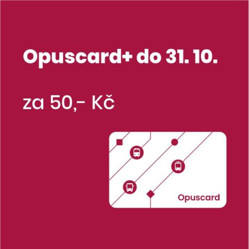 Opuscard+ za 50,- Kč