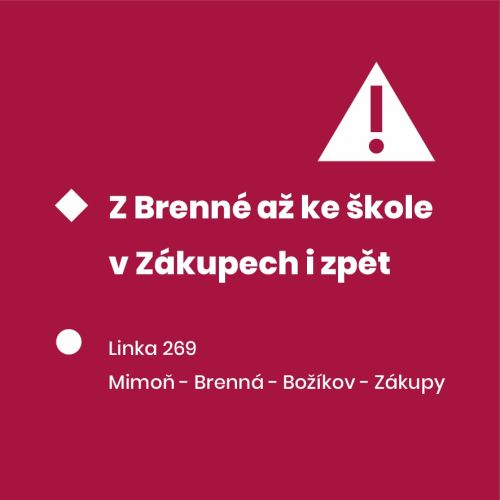 Z Brenné až ke škole