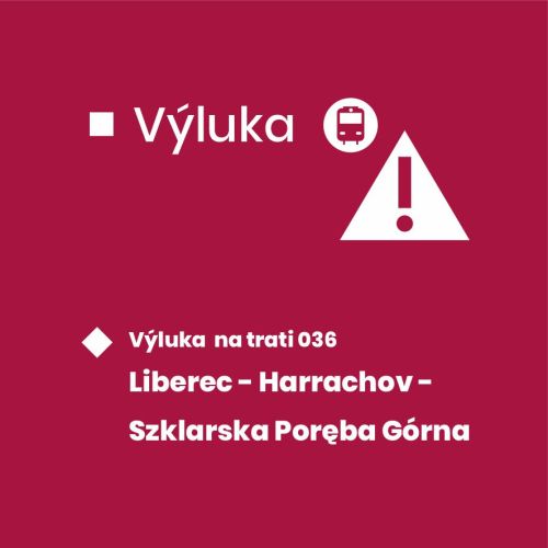 Výluka trať 036 Liberec - Harrachov - Szklarska Poręba Górna
